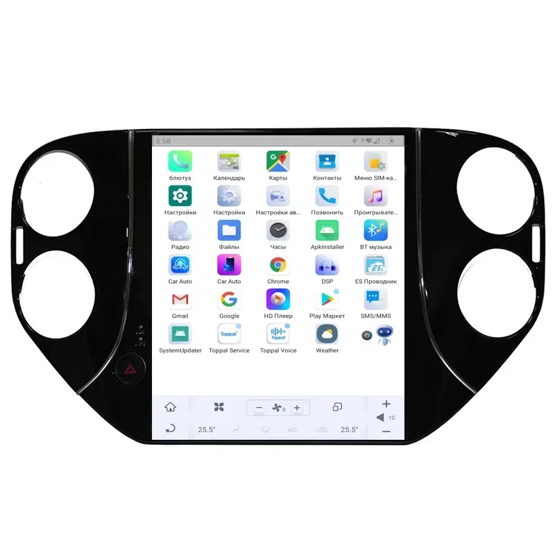 أندرويد 13 شاشة راديو السيارة ل Volkswagen VW Tiguan 2010 2011 2012 2013 2014 2015 2016 اللاسلكية Carplay ستيريو رئيس وحدة GPS