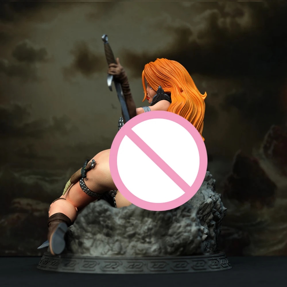 1:24 حسناء الأحمر سونجا NSFW دمية ثلاثية الأبعاد نموذج مطبوع الراتنج غير مصبوغ نموذج لجسم عدة مصغرة المرآب Gk أطقم المفككة لتقوم بها بنفسك اللعب