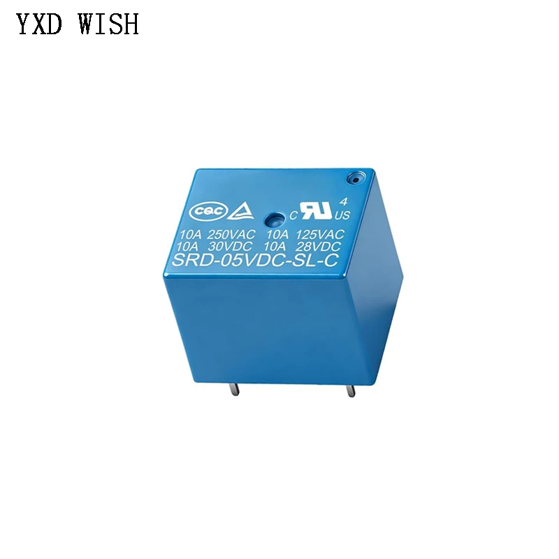 10 PCS Mini 5 Pins SRD-05VDC-SL-C SRD-12VDC-SL-C SRD-24VDC-SL-C Relais Rele Relay 10A 5V 12V 24V DC
