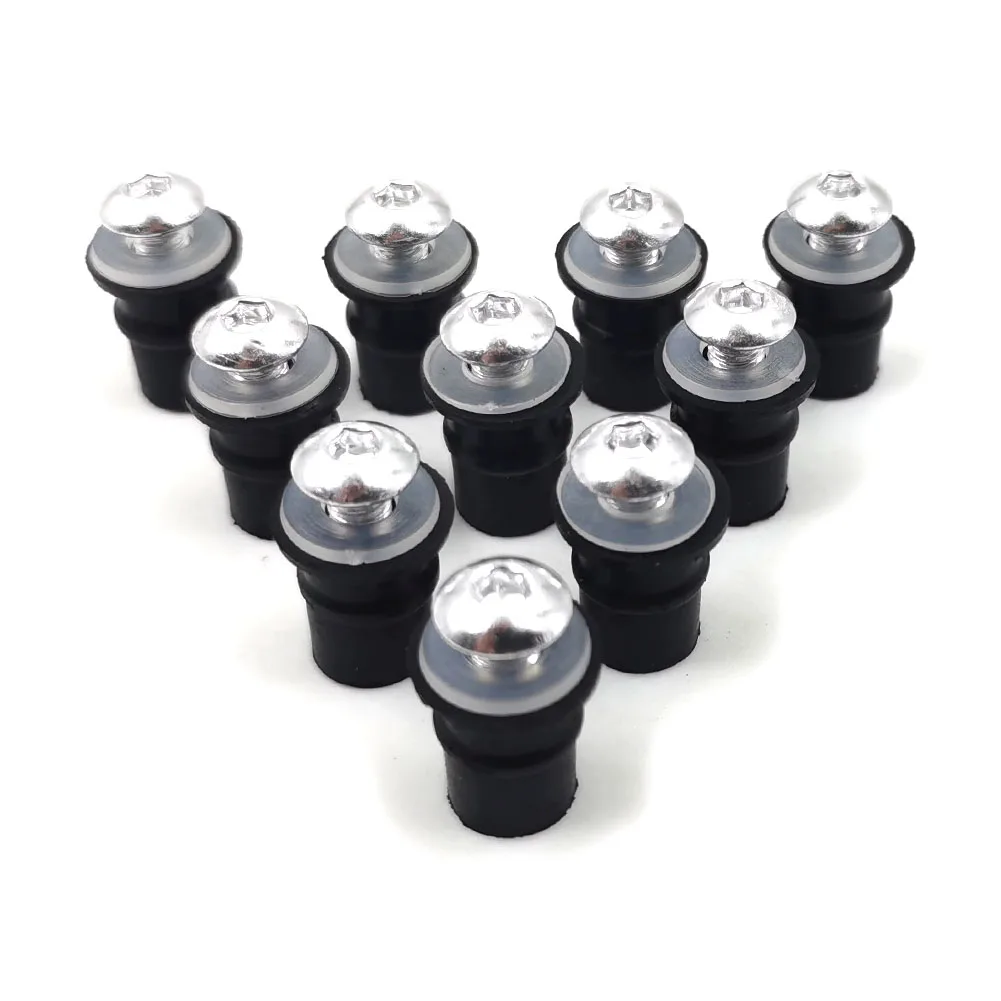 10pcs M5 Windshield Bolt Windscreen Mounting Screw Nut Washer for Kawasaki Ninja Honda CBR Suzuki GSXR Yamaha YZF R1 R3 R6 R7 image 6