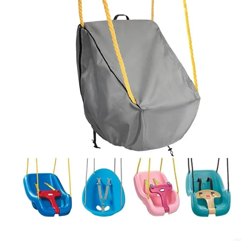 A2UB verstellbarer Babyschaukel-Sitzbezug aus 420D-Oxford-Gewebe mit elastischen Kanten, seilfester Kleinkind-Schaukelbezug für – Detail 3