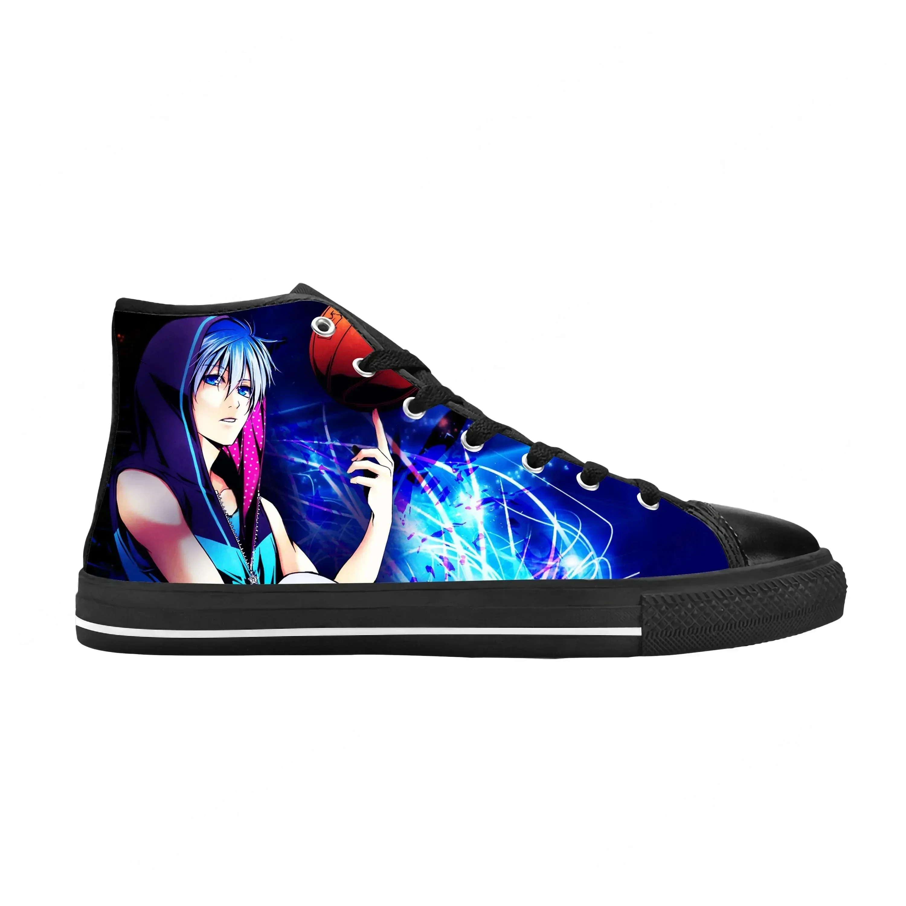 Anime Manga Comic Kuroko No Basket Kuroko Tetsuya Casual Cloth Shoes High Top Comfortable Breathable 3D Print Men Women Sneakers