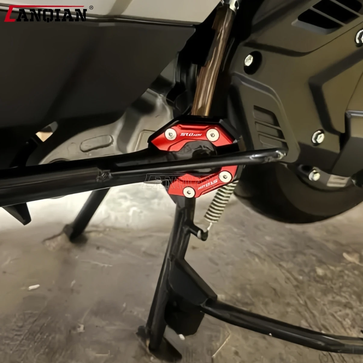 

For VOGE SR150S SR1 ADV 125 2023 2024 2025 2026 Motorcycle Kickstand Side Stand Enlarger Extension Plate Pads SR 150S SR1 ADV125