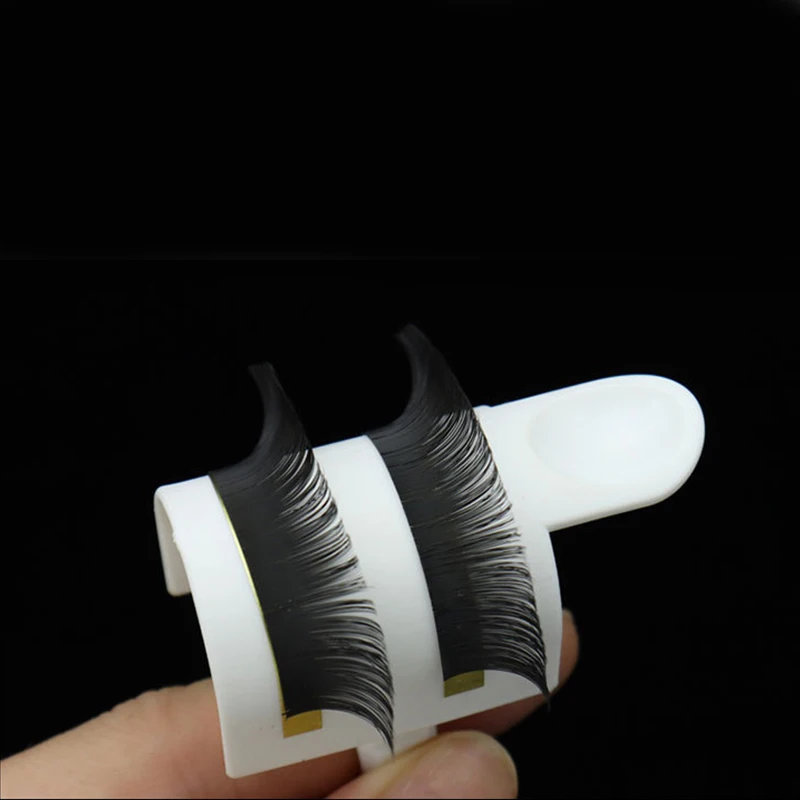 1Set Eyelash Extension Glue Ring U-shaped Root Divider Lash Supplies Accessories U-shaped Root Divider Eyelash Pallet Holder Set