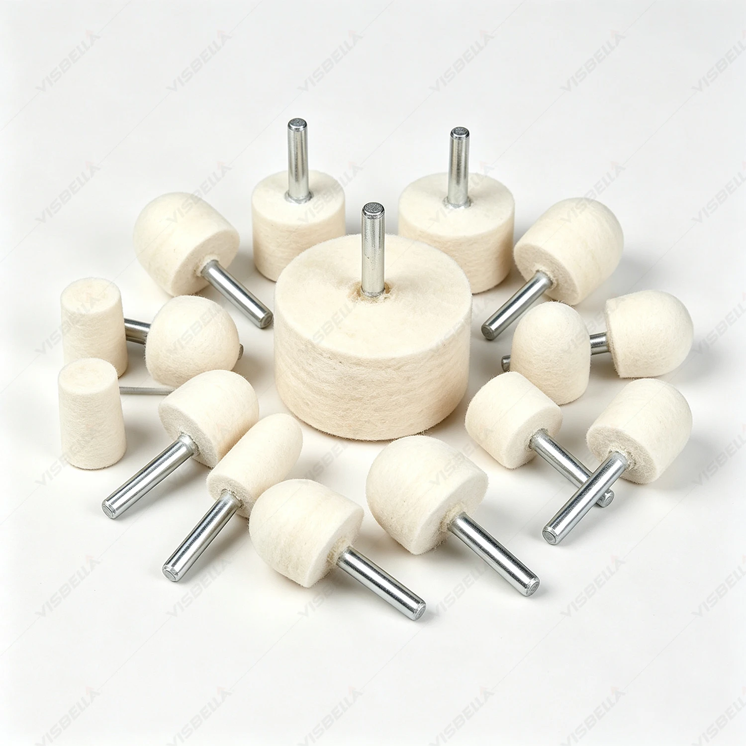 Rotary Tool Kit - Felt Polishing Wheels & Wool Buffing