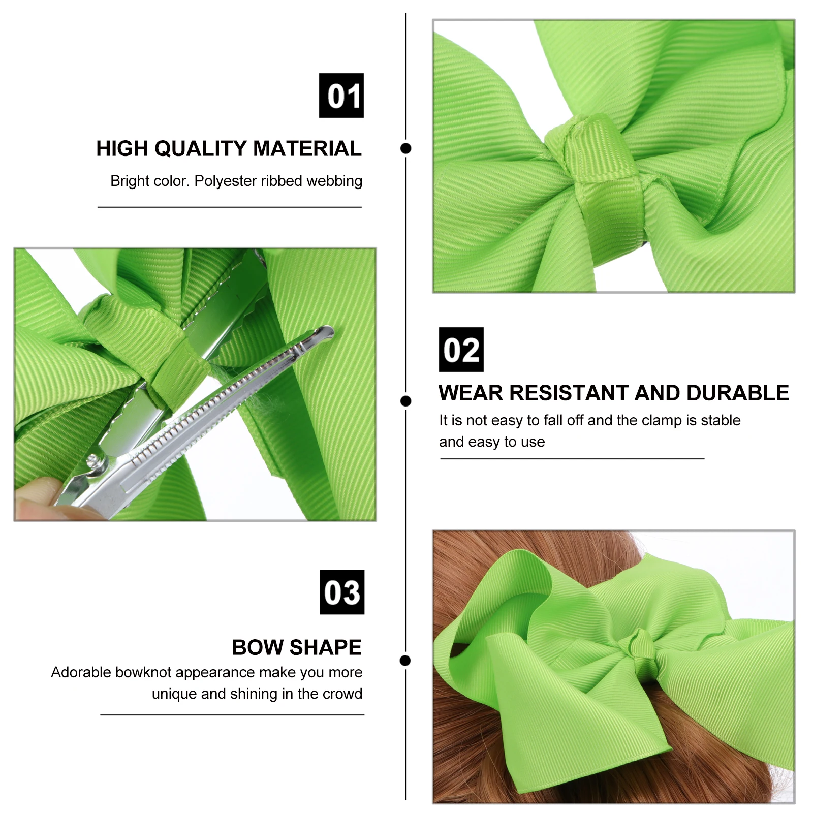 

5 Pcs Hairpin Headgear 's Hairpins Bowknot Christmas Accessories for Alloy Decorative Clips