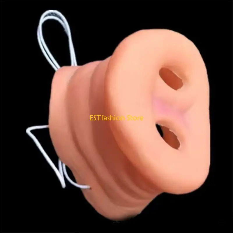 Y5GC Piggy mõm Cosplay Mặt nạ thun Holloween Trang phục Đảng Đạo cụ Mũi lợn
