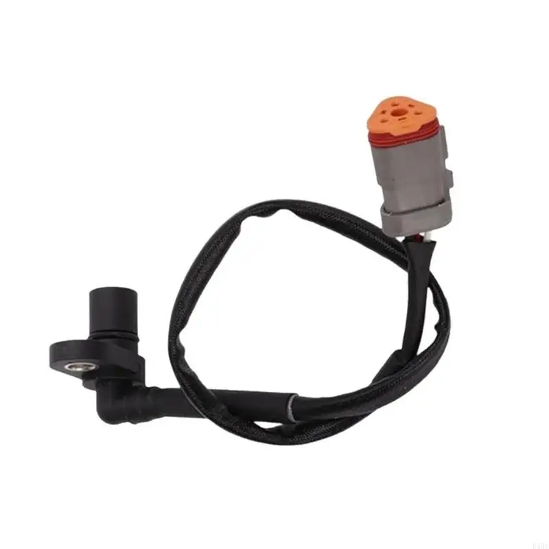 D5BE Vehicle Speed-Signal Assembly with Three Visible Terminal Wires, Mounting Flange, Sheathed Cable, and Gray Terminal