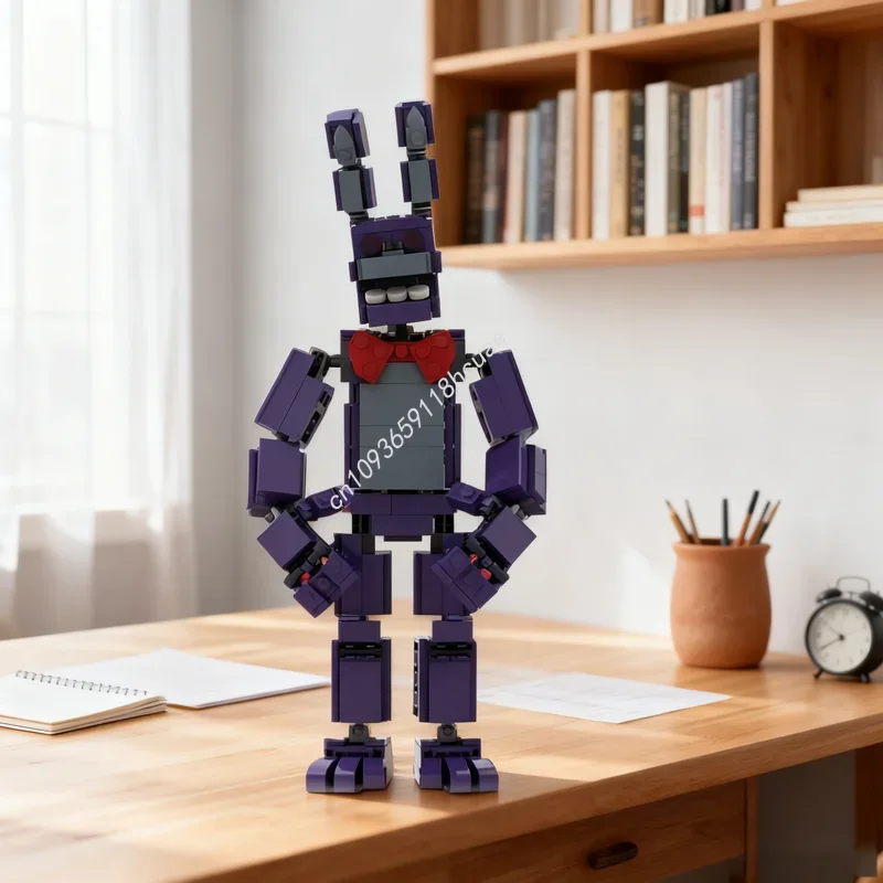 

474pcs MOC FnaF 1 Bonnie Gamesed Model Building blocks Architecture Assemble toys idea Christmas gifts Education Kids Birthday