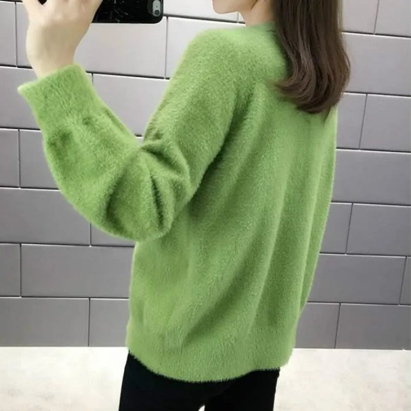 Sweaters Women Loose Comfortable Simple Warm All-match Elegant Knitted Wear Cardigan Long Sleeve Autumn V-Neck Ulzzang New Chic