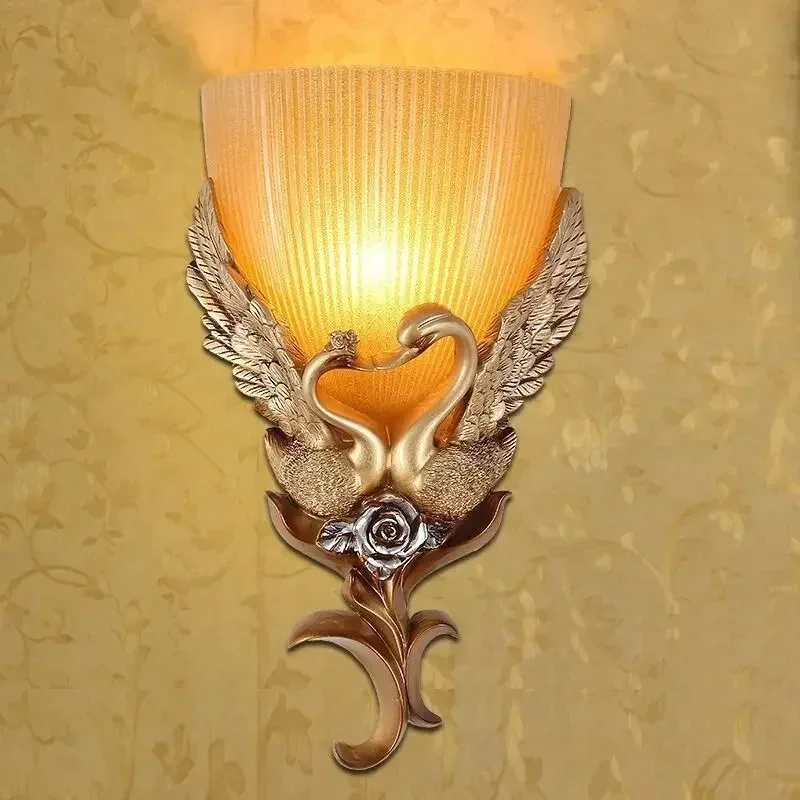 European resin wall lamp hotel villa home lighting corridor corridor aisle wall LED creative personality lamps