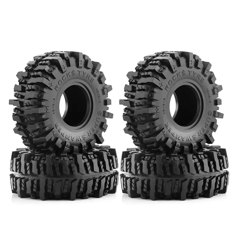 

RC Car 4PCS 1.9 Rubber Tire Wheel Tyre for 1/10 RC Crawler Car Axial SCX10 Pro Capra TRX4 RC4WD D90 Redcat