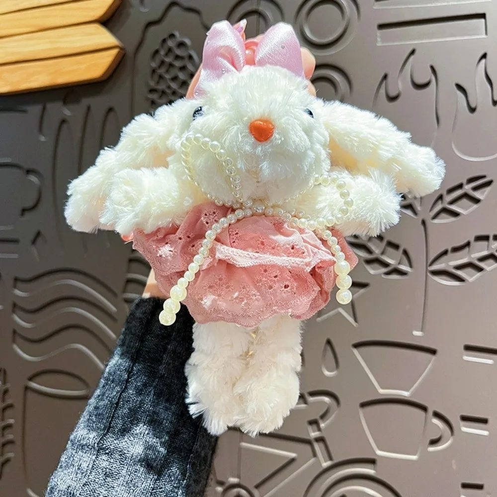 Cute Cartoon Pendant Fluffy Bag Pendant Charms Animal Soft Rope Buckle Gift