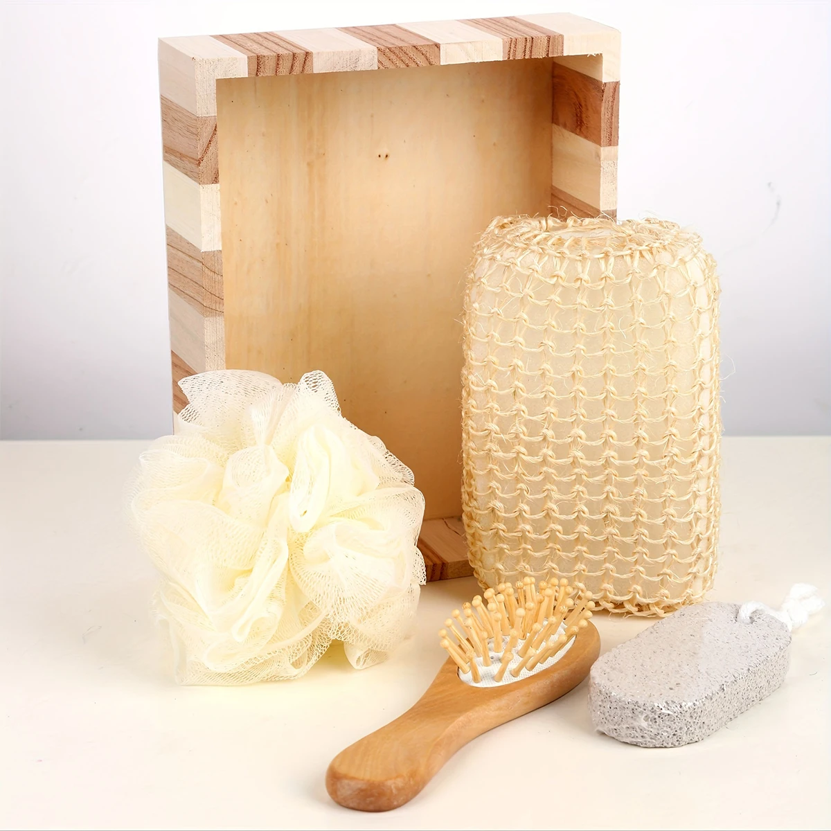 1 Set herzförmiges Dusch- und Badezimmer-Spa-Geschenkset, Badezimmerzubehör in Spa-Qualität, für Hochzeiten, Partys und Feiertage – Detail 5