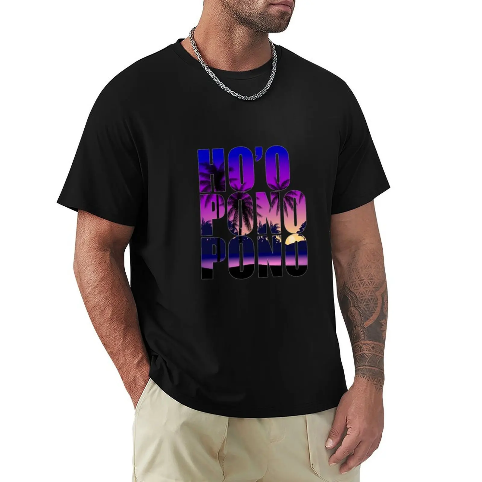 

Ho'oponopono -Happiness Transform to Success Hawaiian Style T-Shirt Urban Style Print T-Shirt