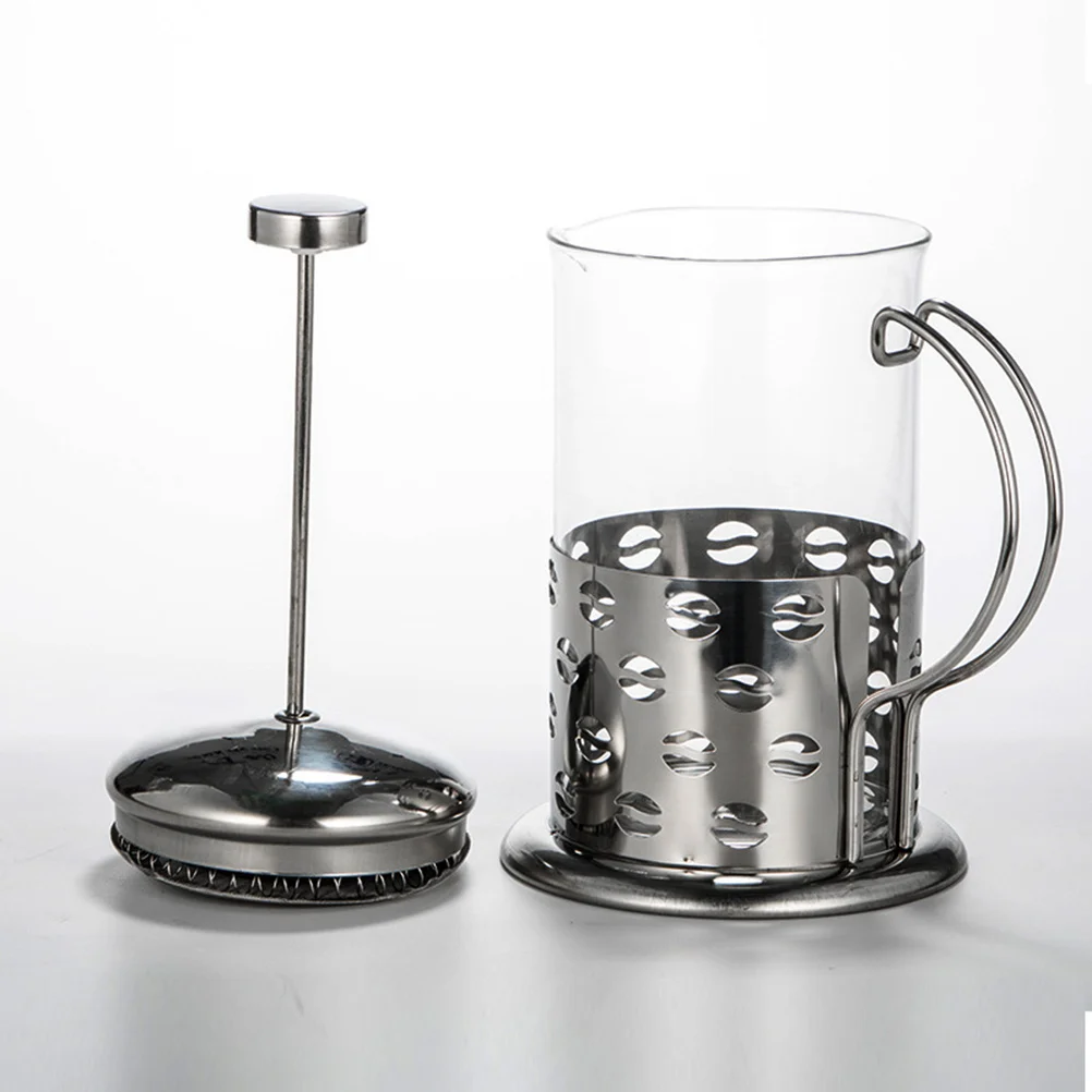 

Stainless Steel Coffee Pot 1000ml Heat Resistant Low Temperature Glass Kettle Explosion Proof Flower Teapot for Hot Cold