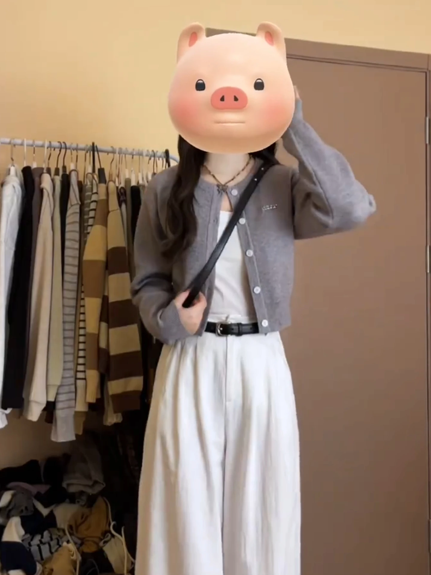 เสื้อสเวตเตอร์ถักนิตติ้งแบบนุ่มหวาน สไตล์หลวม ใส่สบาย ช่วยพรางหุ่น สำหรับผู้หญิง ฤดูใบไม้ผลิ ฤดูใบไม้ร่วง เสื้อคลุมคาร์ดิแกนแบบเปิด ดีไซน์ทันสมัย ดูอ่อนเยาว์