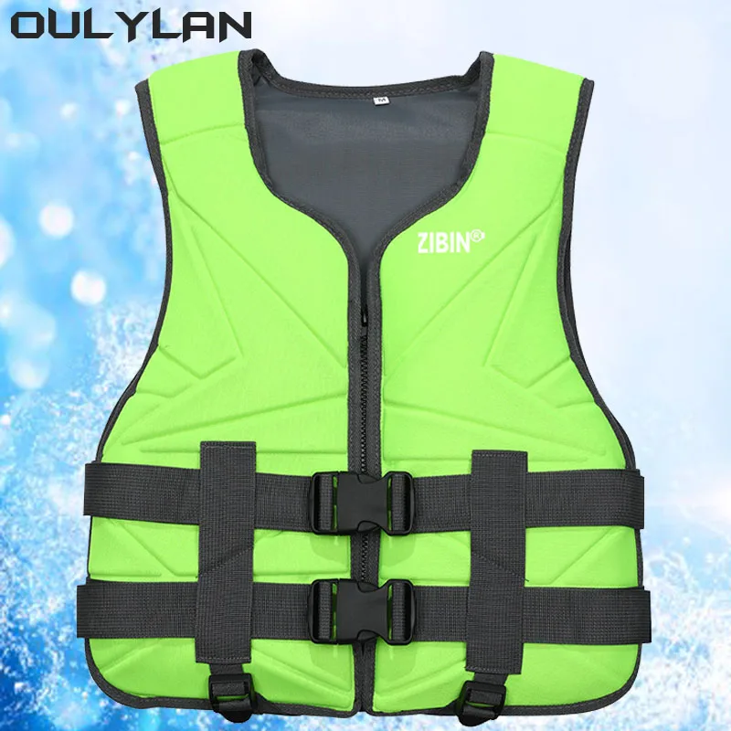 

Oulylan Life Jacket Vest Water Sports Kayaking Surf Drifting for Adult Children Life Jacket Neoprene Safety Vest Rescue Boats
