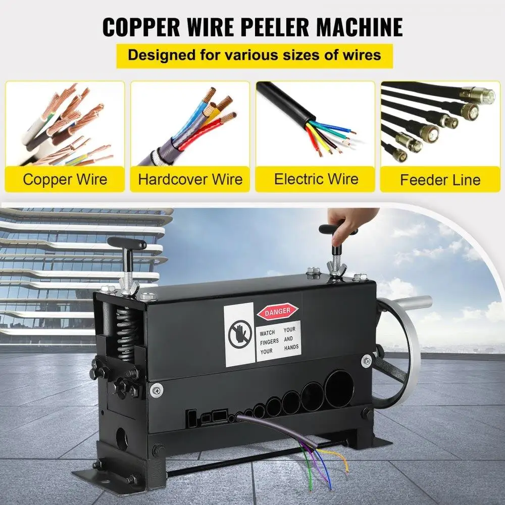 10-Channel Manual Wire Stripping Machine Φ1.5mm to Φ20mm Industrial Tool for Cable Recycling