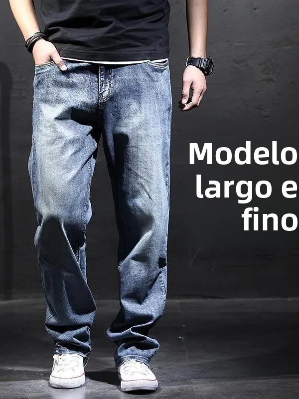 jean-decontracte-pour-homme-coupe-droite-ultra-fin-grande-taille-elastique-avec-poches-et-pochette-pour-l'ete