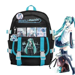 Hatsune Miku Cute Cartoon Kawaii Girls Backpack Large Capacity Two-dimensional Creative Student Junior High Light Backpack