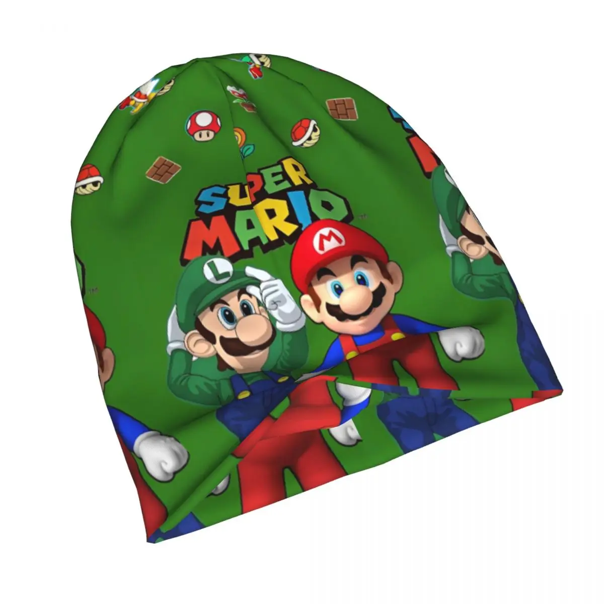 Super Mario Bros Cartoon Game Cap Anime Action Hip Hop Autumn Winter Outdoor Skullies Beanies Hat Spring Warm Bonnet Knit Hat