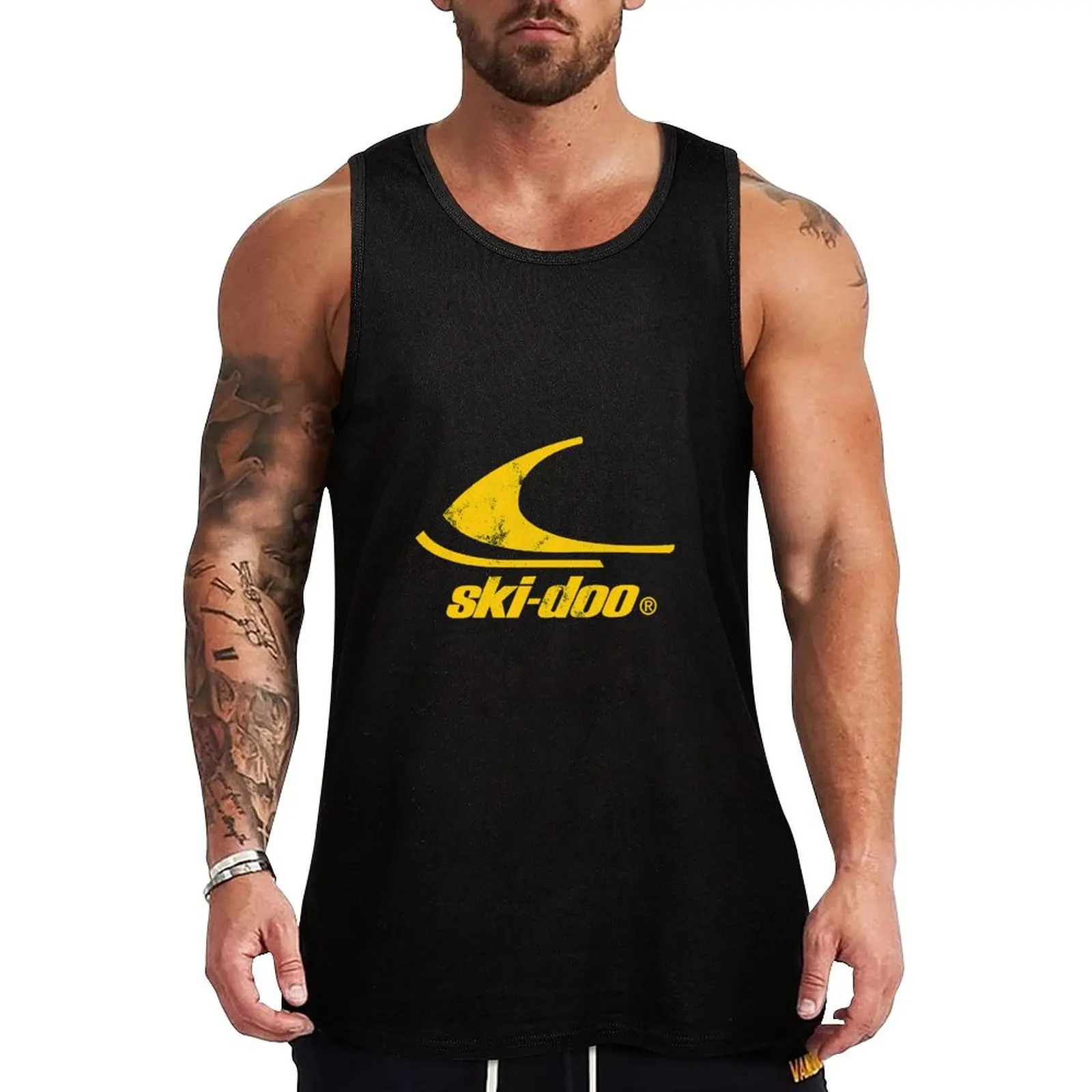 Ski Doo Tank Top gym clothes man fitness sleeveless vest men Top summer