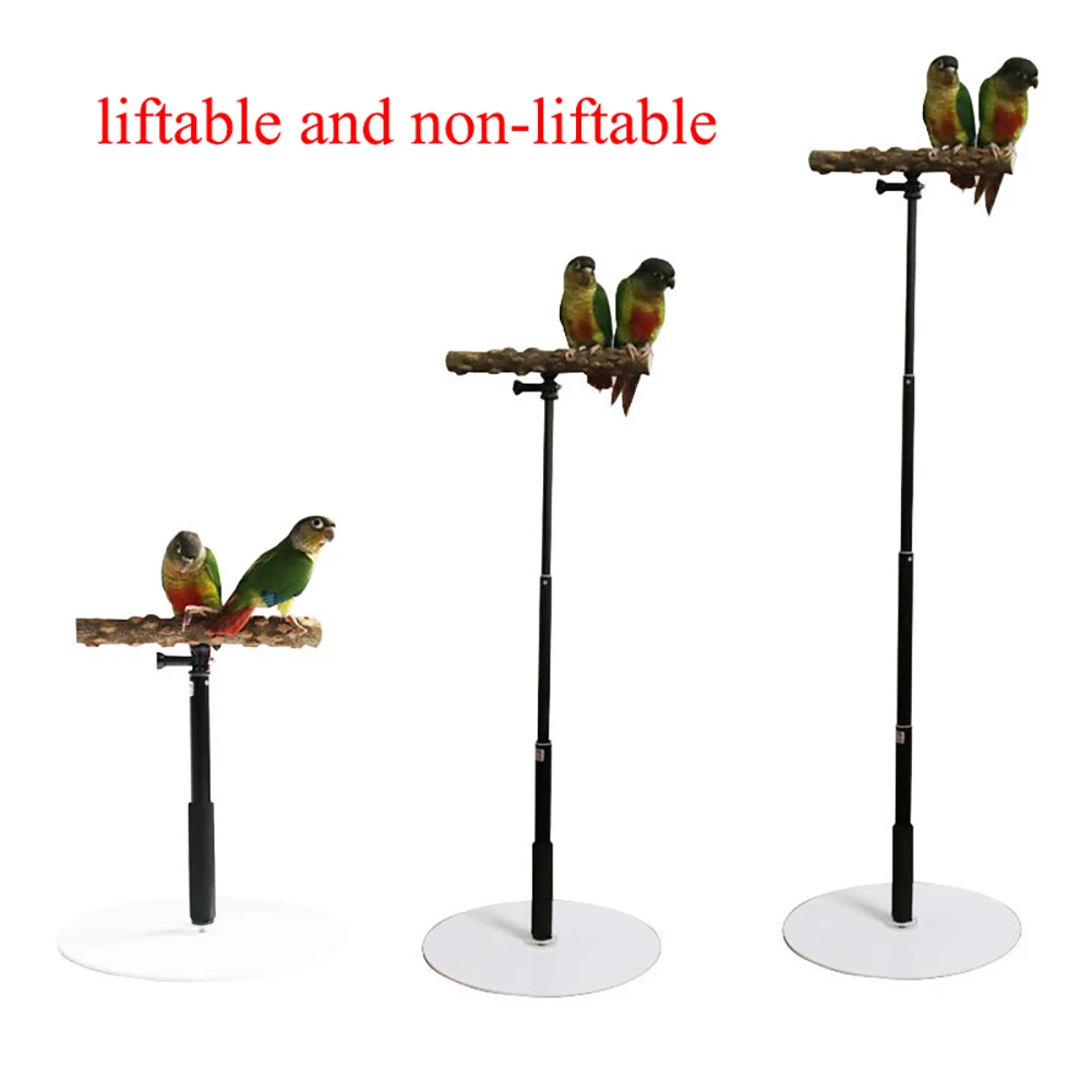 

Parrot Perch Stand Acrylic Bird Accessories Height Adjustable Rest Holder Standing Rack For Parakeet Cockatiel Macaw Finche