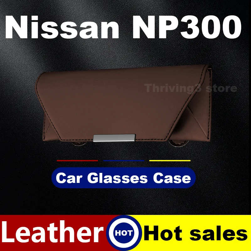 

Universal Leather Car Glasses Case For Nissan NP300 2025 New Style Premium Auto Glasses Frame Nissan NP300 Accessories