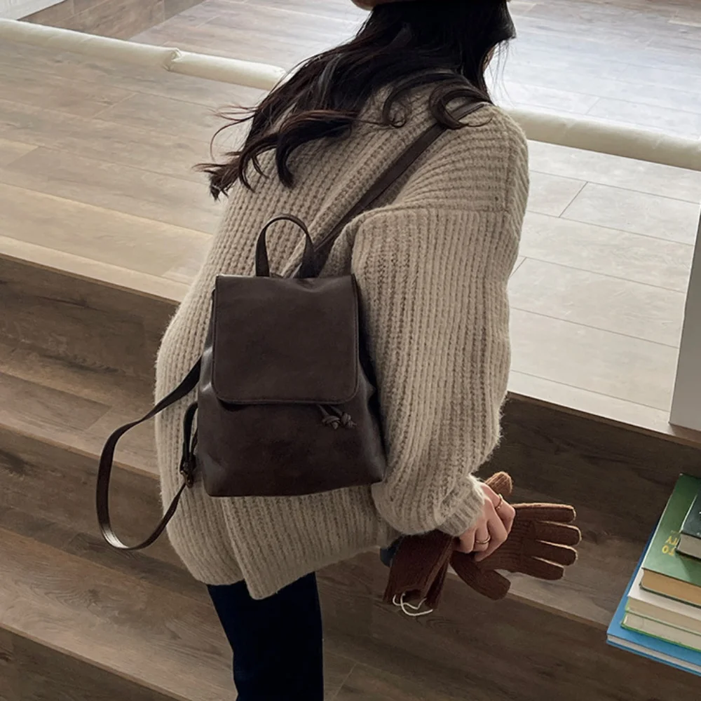 

Вместительная повседневная школьная сумка, Универсальный женский модный рюкзак из искусственной кожи для студентов