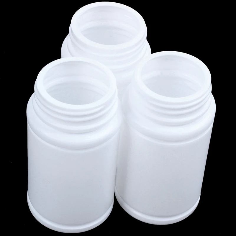 Plastic Empty Medicine Bottles Pill Tablet Container Holder 12Pcs White