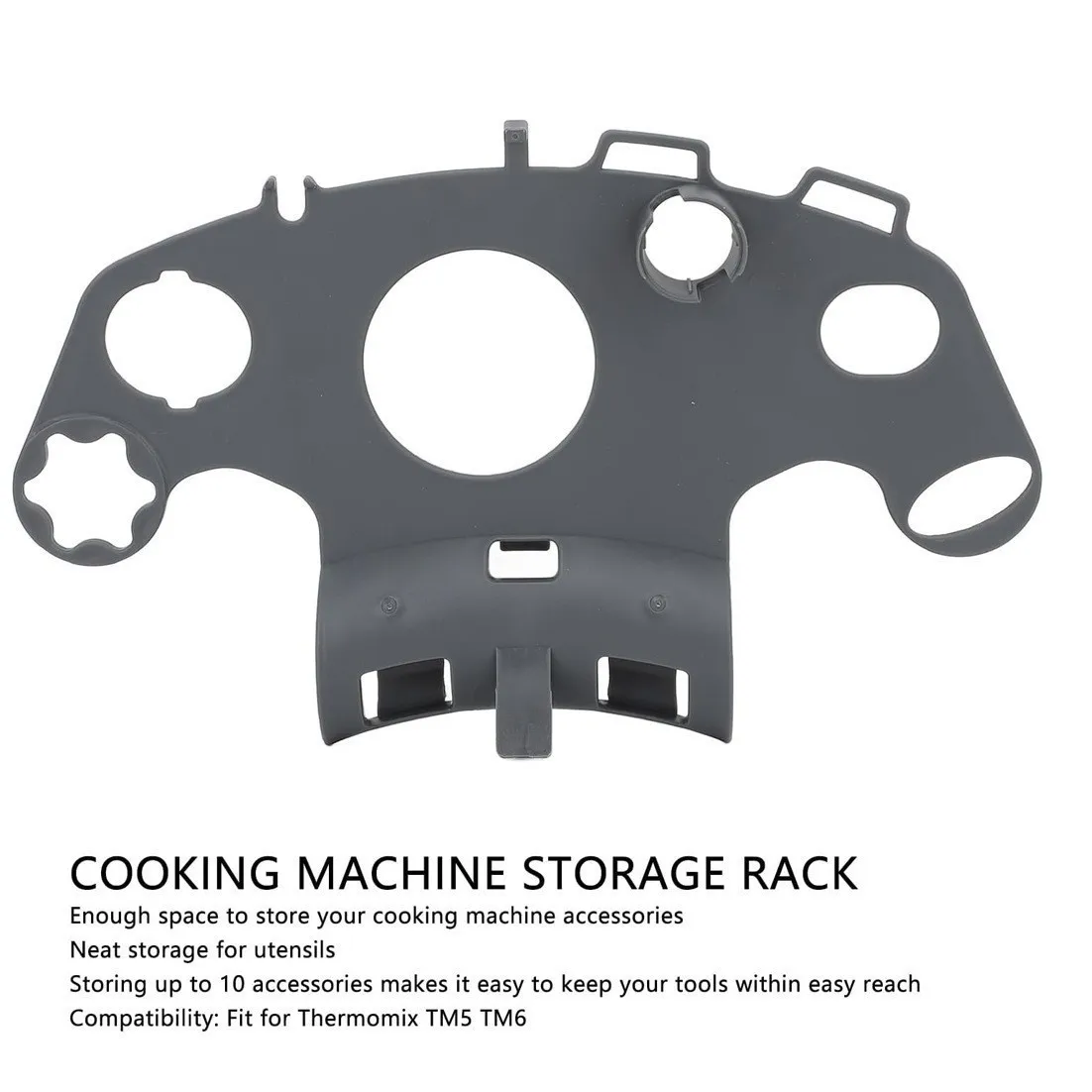 Multifunctional Kitchen Storage Rack Organizer Stand Compatible with Thermomix TM5 TM6 TM7, Blender Accessories Holder