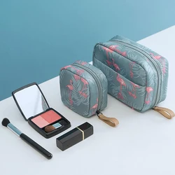 Mini Cosmetic Bag Flamingo Solid Color Travel Toiletry Storage Bag Cactus Beauty Makeup Bag Cosmetic Bag Organizer Special Offer