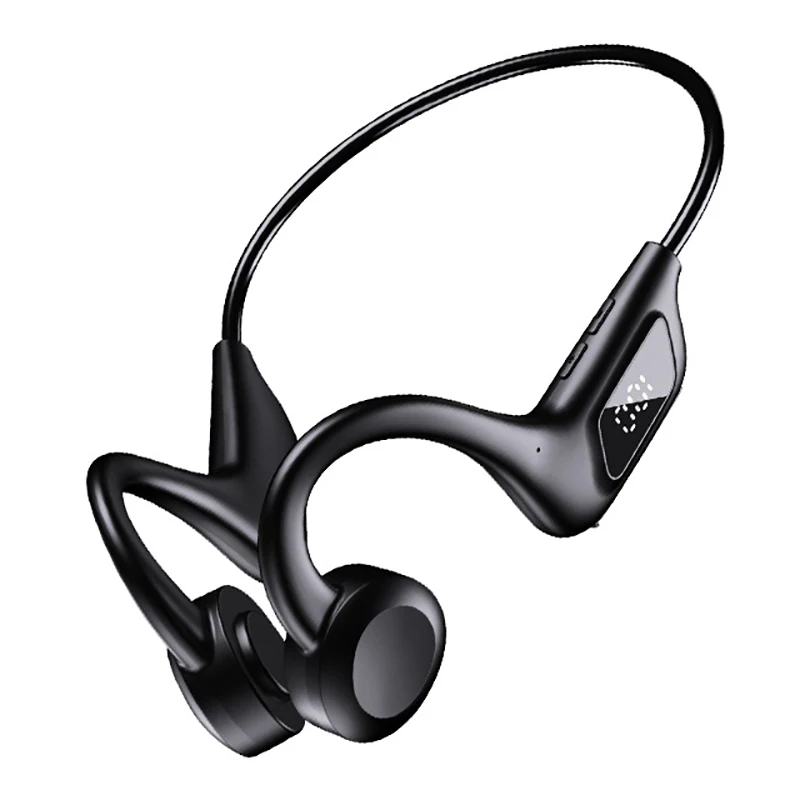 Auricolari Bluetooth wireless a conduzione ossea aerea di alta qualità, orecchie da appendere, sport da corsa, auricolari da appendere al collo