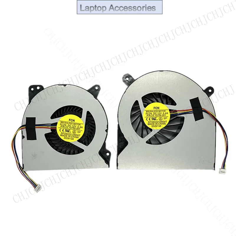 CHJ 12V New CPU GPU Cooler  Fan For Asus ROG G750 G750JH G750JM G750JZ G750V G750JS G750JW ET2321 V230IC Radiator Thickness 14mm