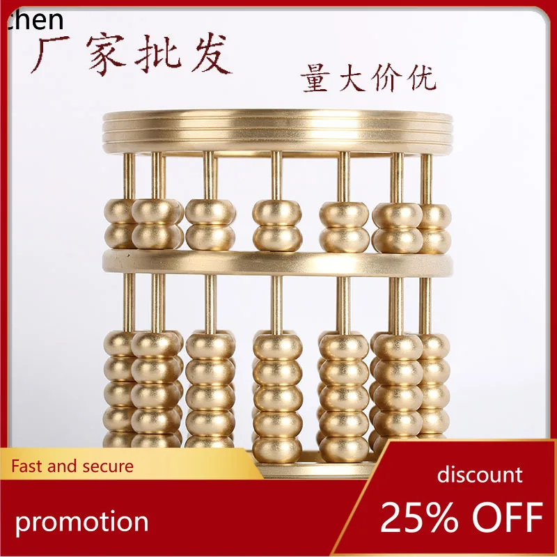 CZ Brass Abacus Pen Holder Pen Holder Abacus Home Gift Ornament