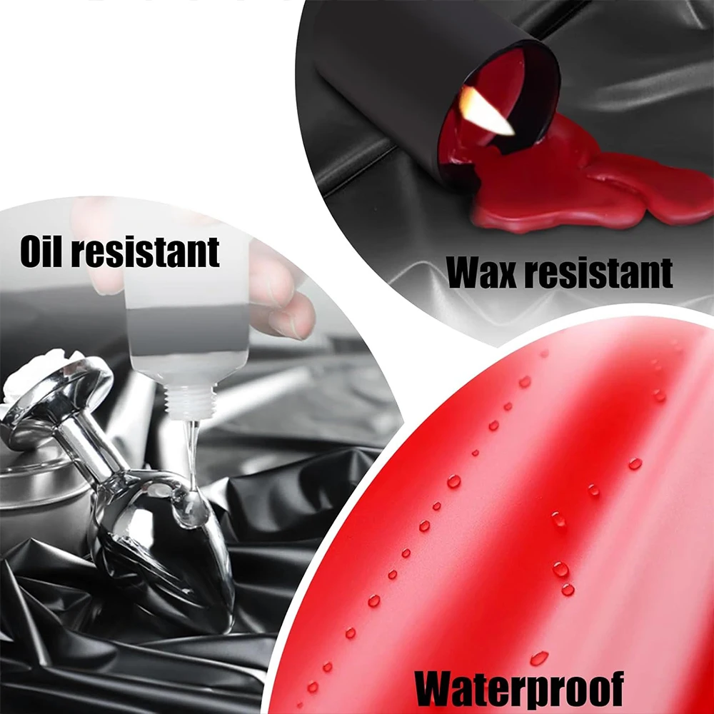 BDSM مقاوم للماء الكبار ملاءات السرير الجنس لعبة الجنس زيوت التشحيم غطاء سرير مقاوم للماء زوجين اللعوب Wetlook عبودية الرطب اللعب أداة الجنس #3