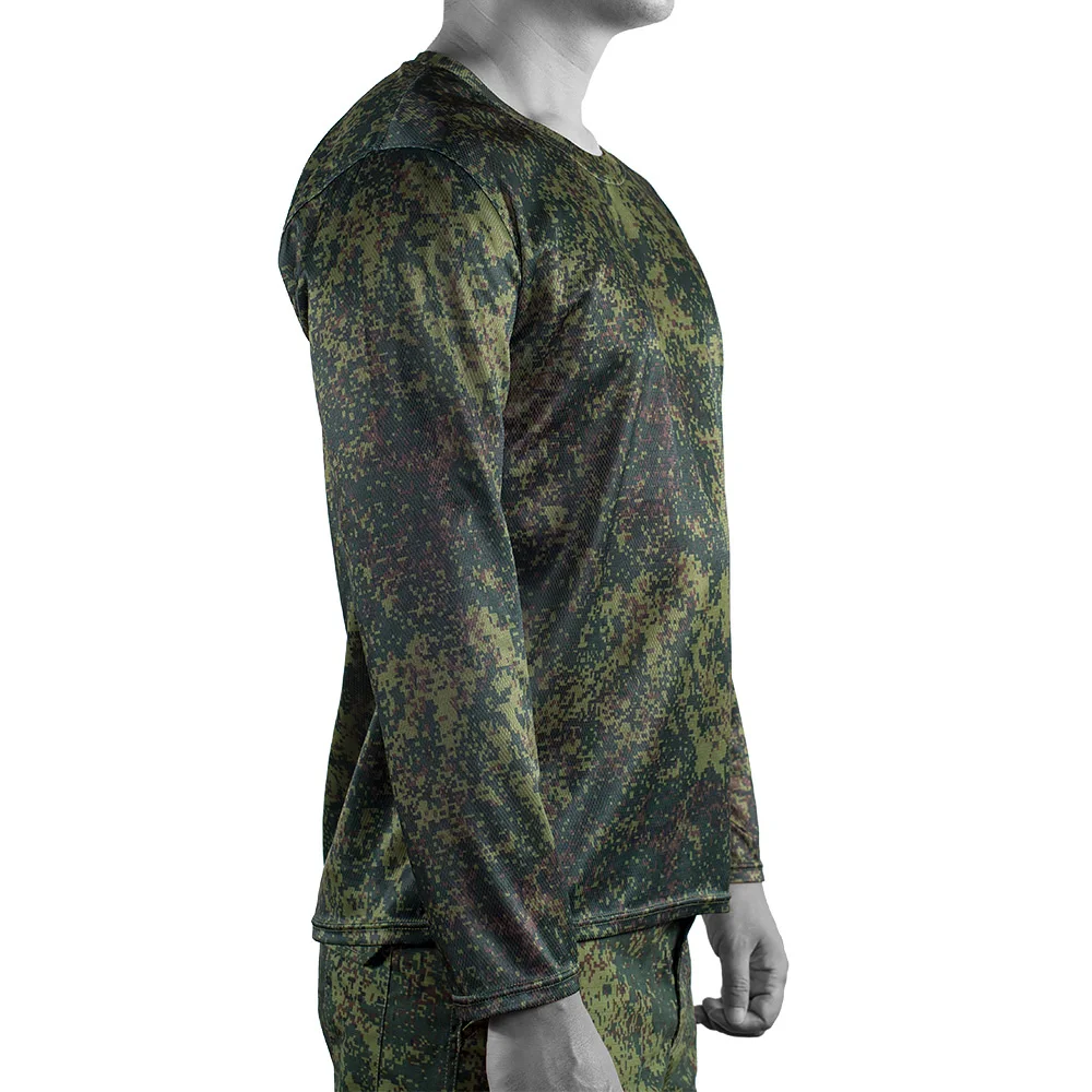 Military Camouflage Tactical Combat Long T-Shirt Training Hunting Quick-Drying Gym T Shirts 4XL