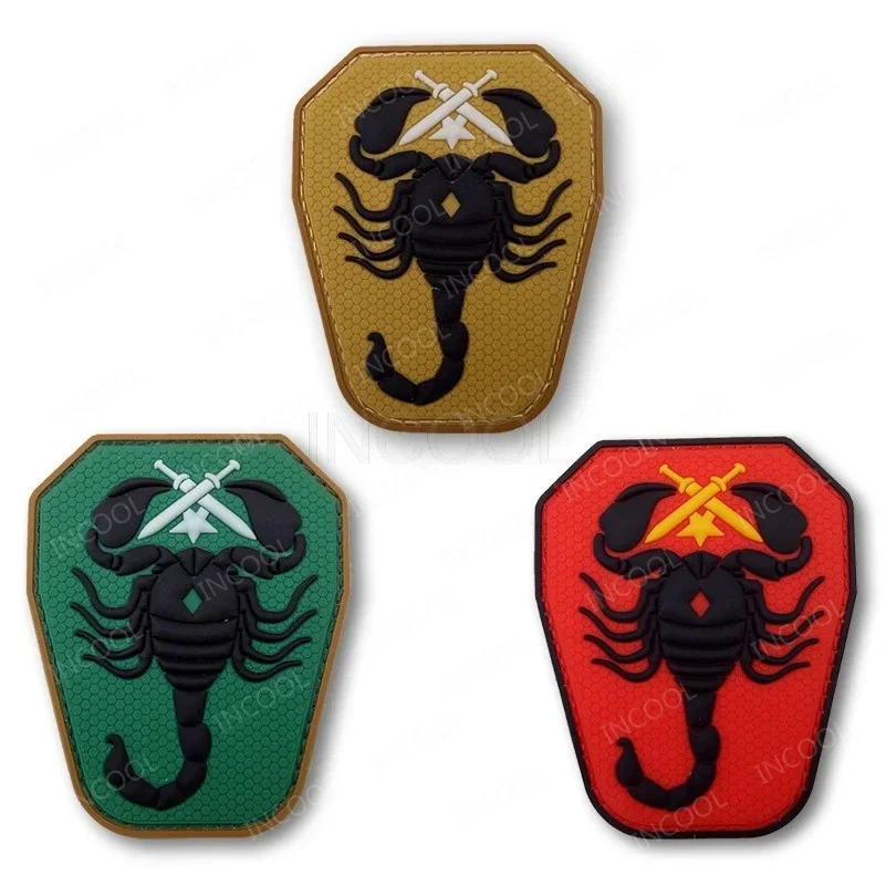 PVC Rubber Scorpion Patch Tactical Badges Infrared Reflective IR Armband Decoration Shoulder Patches For Jackets Backpack