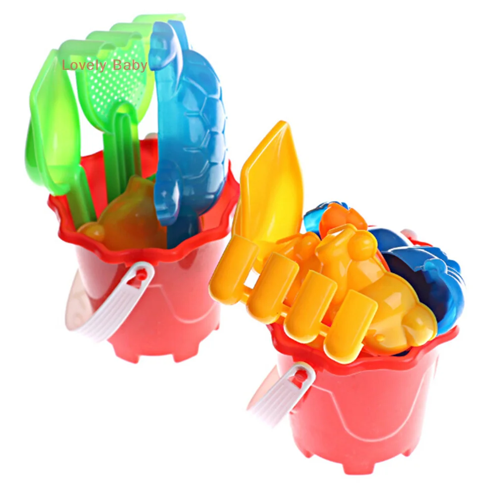 ชุดเครื่องมือเล่นทรายชายหาดสำหรับเด็ก 【BBS-7】 ประกอบด้วยถัง กระบวย พลั่ว คราด และอุปกรณ์เล่นน้ำ