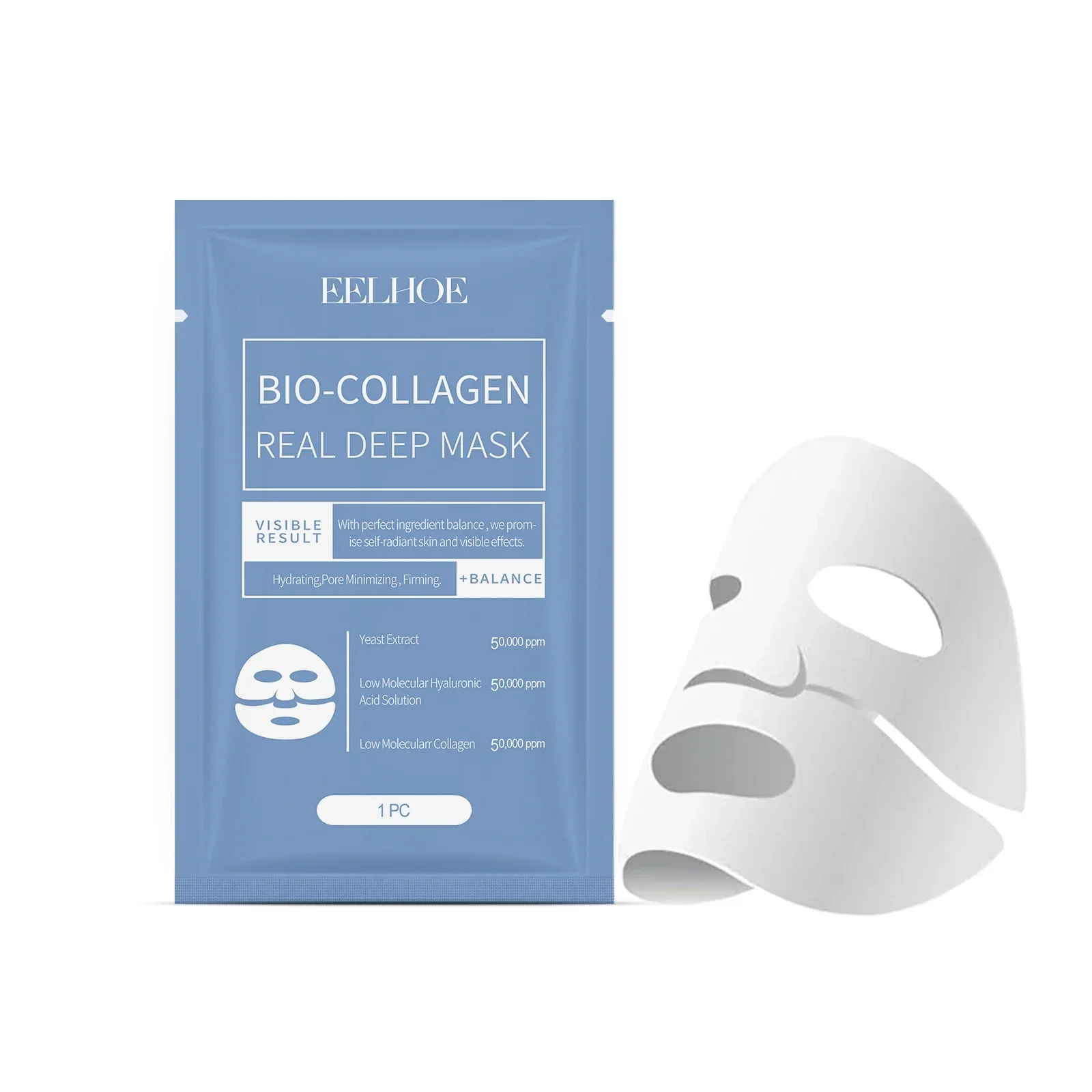 EELHOE Skin Care Collagen Face Mask Moisturizing Oil-Control Sheet Masks Hyaluronic Acid Face Masks Hydrating Skin Care Products