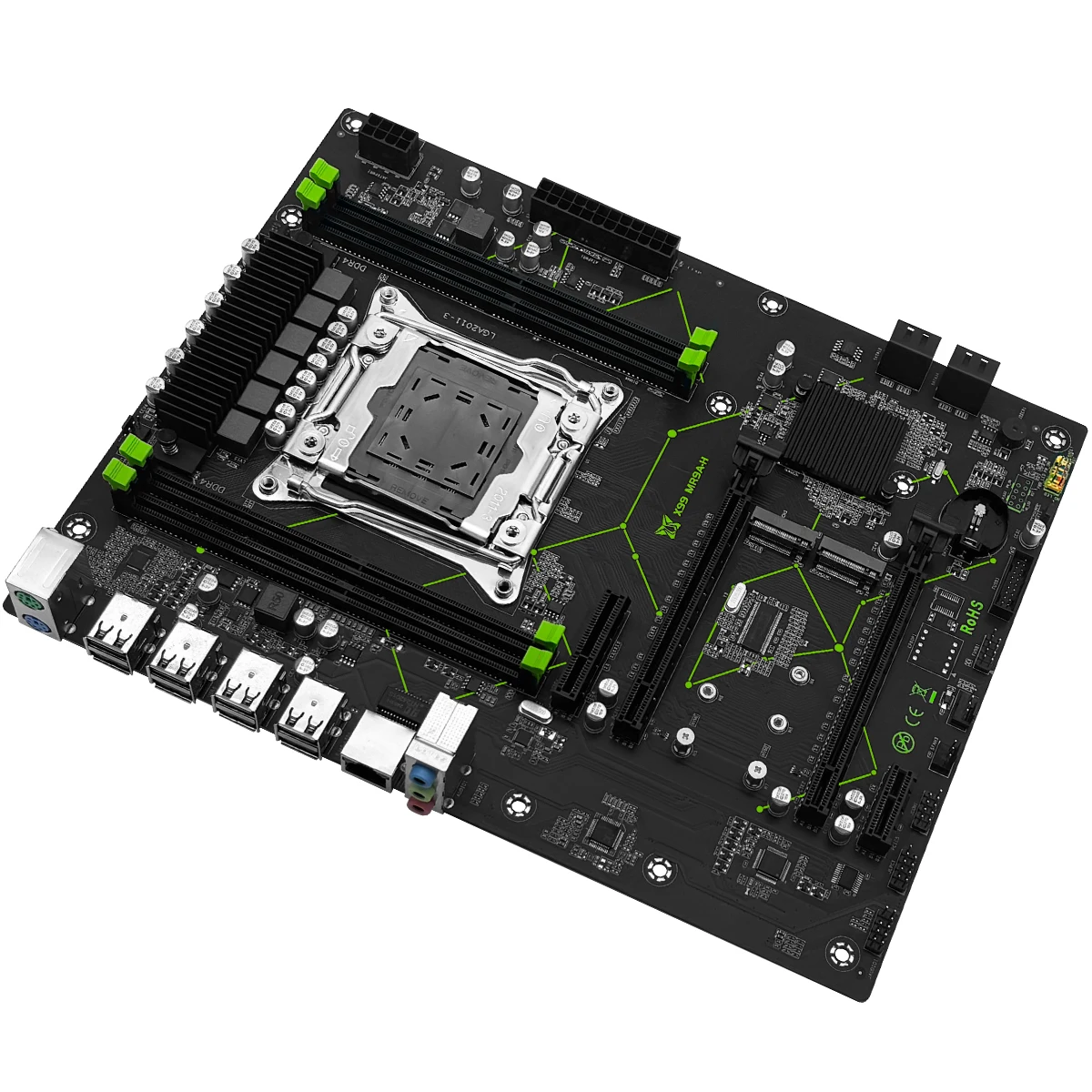 MACHINIST X99 Kit Placa-mãe Xeon E5 2670 V3 Processador CPU Set LGA 2011-3 16GB DDR4 ECC Memória RAM Combo 2 × NVME M.2 USB3.0 MR9A