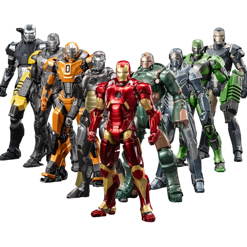 Vengadores Tony Stark Iron Man MK26 MK36 MK15 MK2 máquina de guerra MK2 MK26 MK36 MK15 modelo de figura de acción juguetes regalos