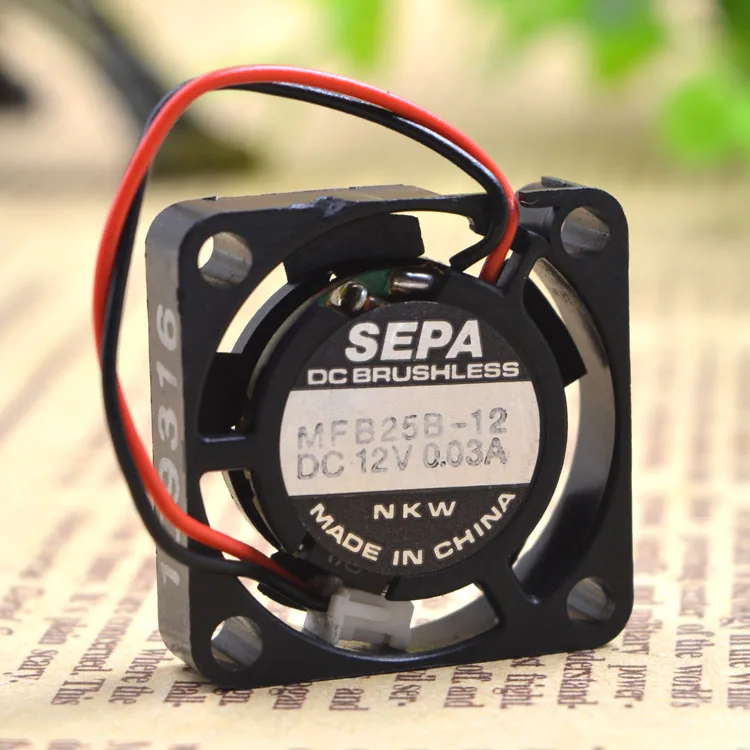 SEPA MFB25B-12 12V R 0.03A 2.2507 2WIRES COMPUTER COOLING FAN