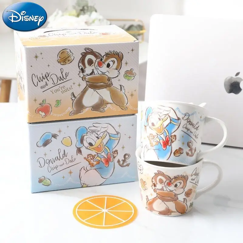 Disney princess Winnie the Pooh Stitch Cup ceramic mug with spoon cute cartoon household water cup 250ml coffee cup gift for kid view 5