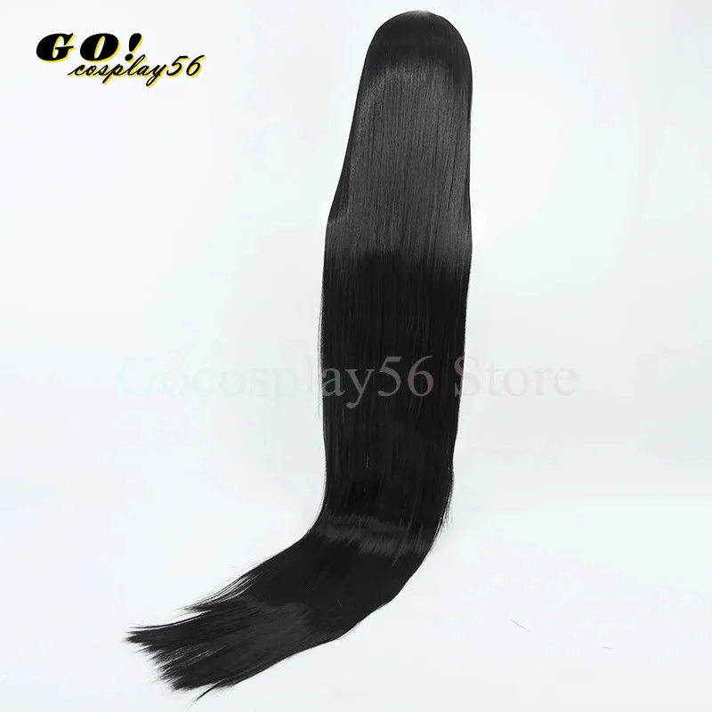 

2025 yiyiArchive Hanekawa Hasumi Cosplay Wig 150cm Long Black Straight Hair Project MX RABBIT4 Girls Synthetic Headwear