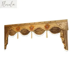 High Quality Luxury Elegant Room Curtains Valance Custom Made Window Curtains for Living Dining Room Bedroom Villa Hotel Study
