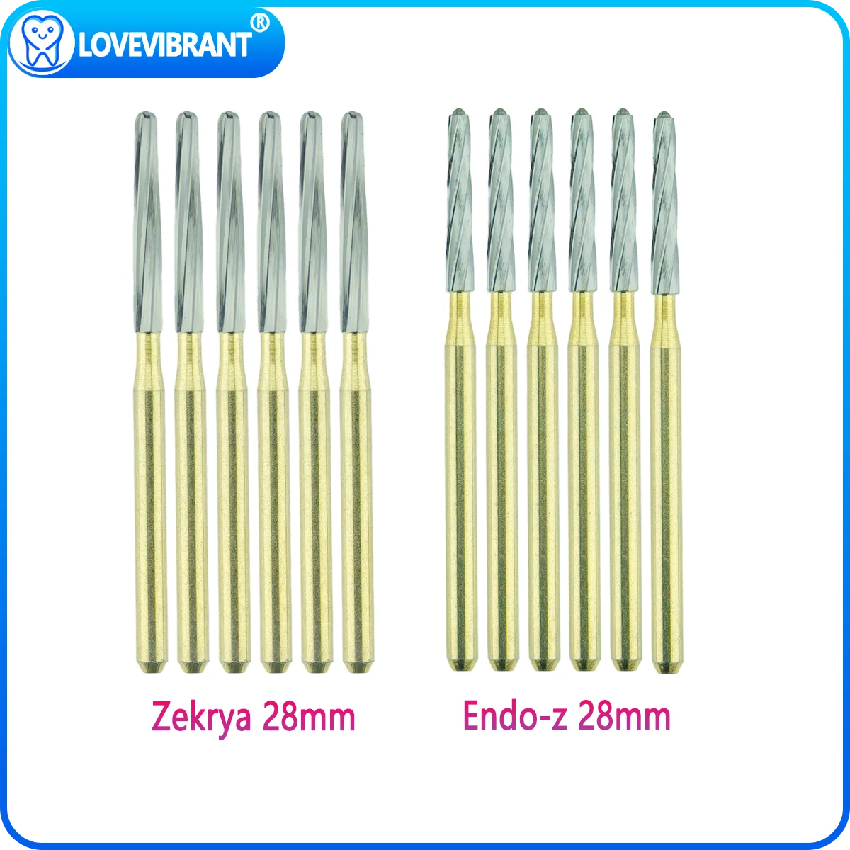 Broca Dental Série FG, Zekrya Tooth Extraction Burs, Endo Z Carbide, Tungsten Burs para alta velocidade Handpiece, 6pcs por caixa