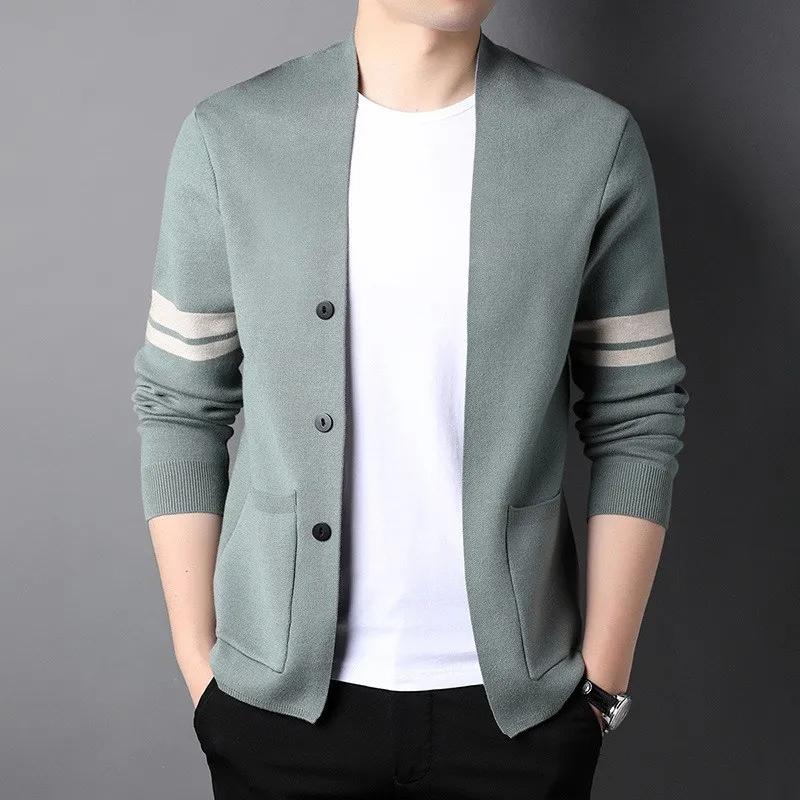 

Men's Knitted Cardigan Thin Casual Spring Autumn New Sle oulder Wrap Sweater Outerwear Light Weight Breathable Comfortable