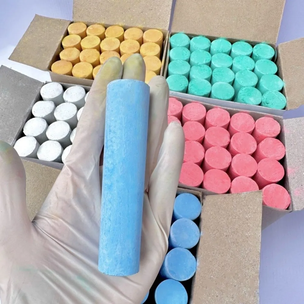 Multi-functional Colored Dustless Chalk Oversize Erasable Marking Chalk Sidewalk Drawing Chalk Street Graffiti Marking